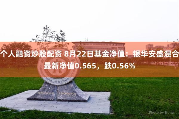 个人融资炒股配资 8月22日基金净值：银华安盛混合最新净值0.565，跌0.56%