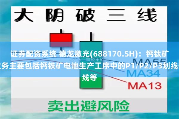 证券配资系统 德龙激光(688170.SH)：钙钛矿业务主要包括钙铁矿电池生产工序中的P1/P2/P3划线等